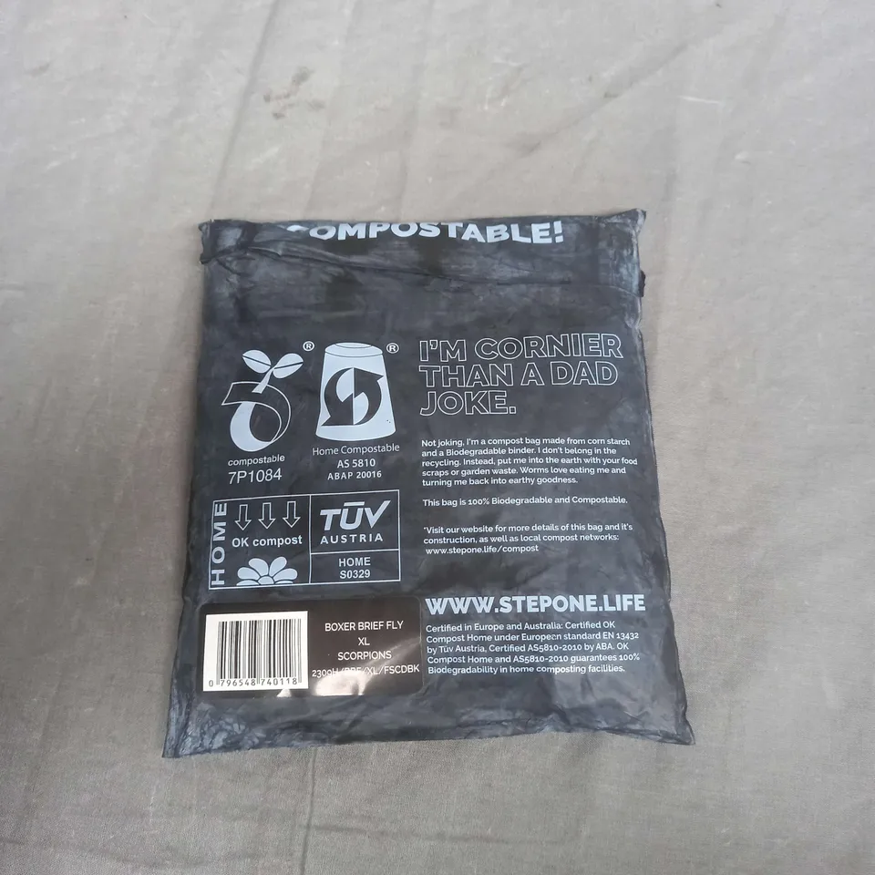 SEALED STEPONE BOXER BRIEF FLY XL SCORPIONS 