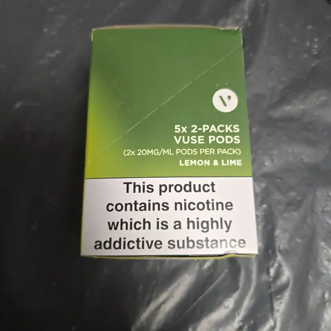 VUSE LEMON & LIME PODS – 5X2-PACK (10 PODS TOTAL), 20 MG/ML NICOTINE