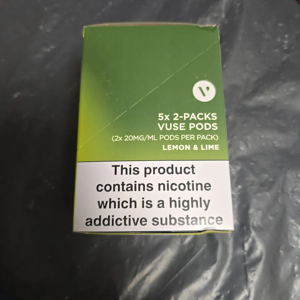VUSE LEMON & LIME PODS – 5X2-PACK (10 PODS TOTAL), 20 MG/ML NICOTINE