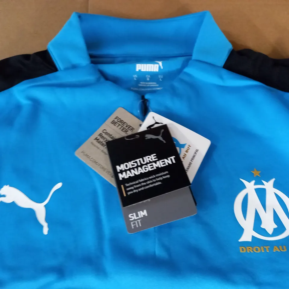 DROIT AU BUT BLUE LONG SLEEVE TOP - EU L