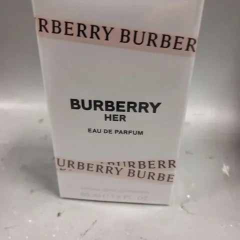 BOXED AND SEALED BURBERRY HER EAU DE PARFUM 50ML