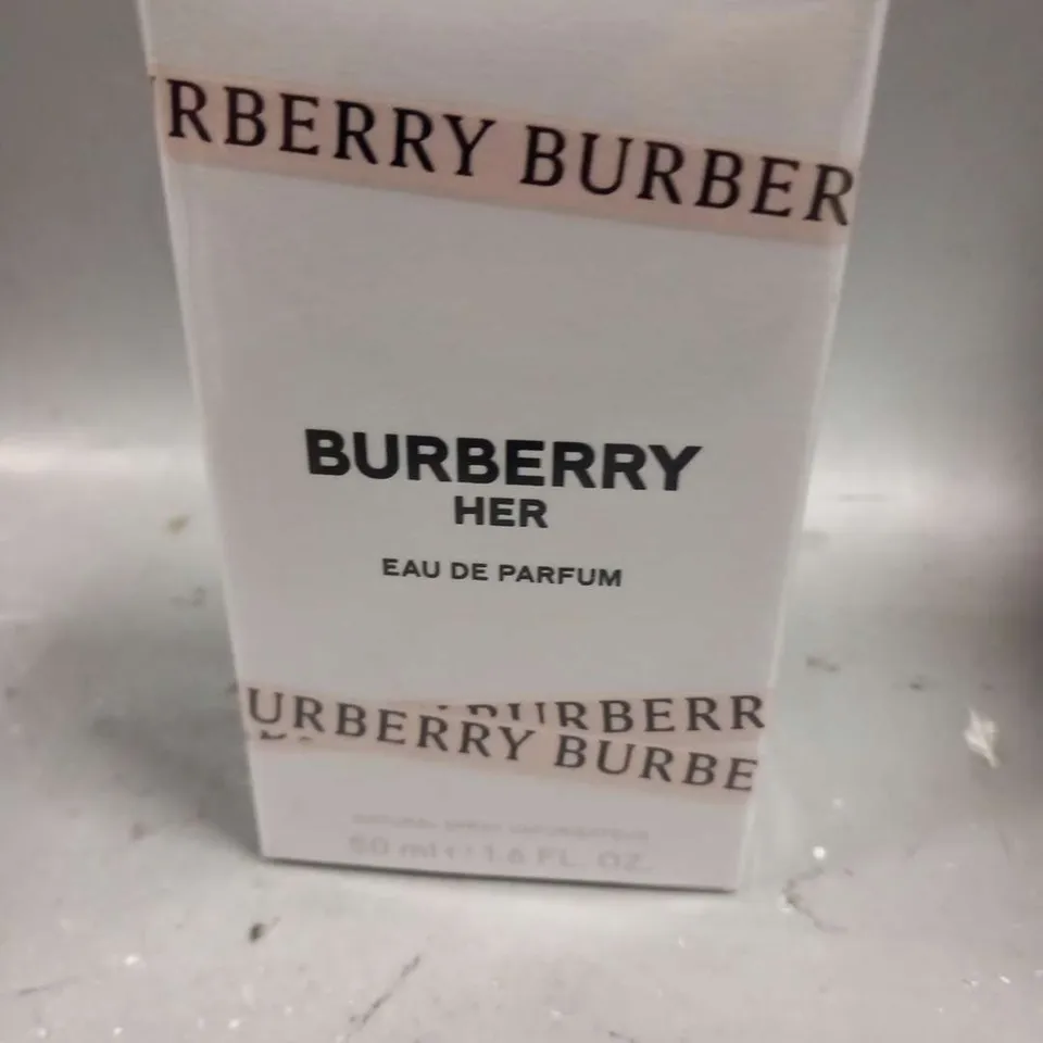 BOXED AND SEALED BURBERRY HER EAU DE PARFUM 50ML