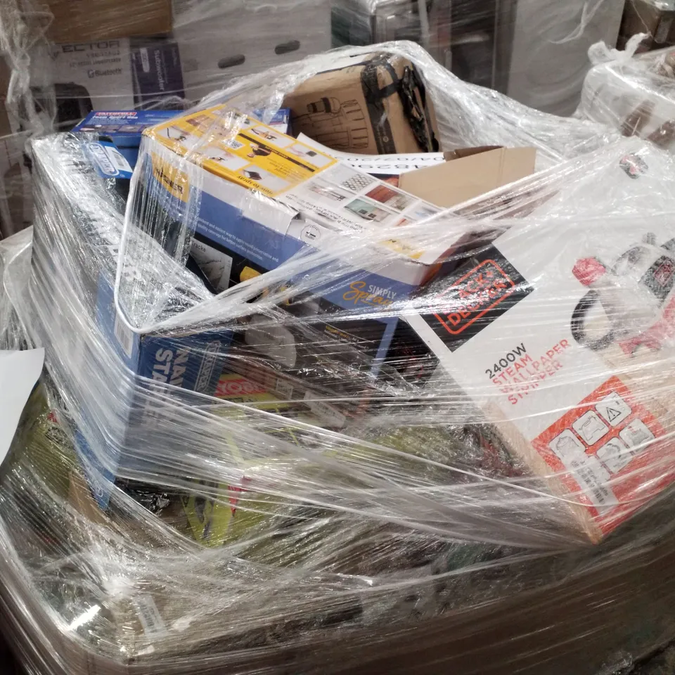 PALLET OF APPROXIMATELY 81 ASSORTED HOUSEHOLD & ELECTRICITY PRODUCTS INCLUDING 