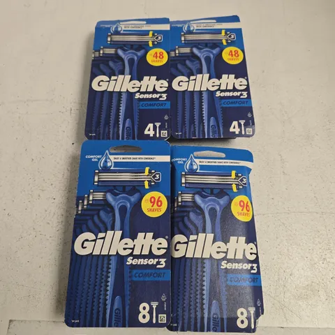 GILLETTE SENSOR3 RAZOR CARTRIDGES β PACK OF 4 BOXES