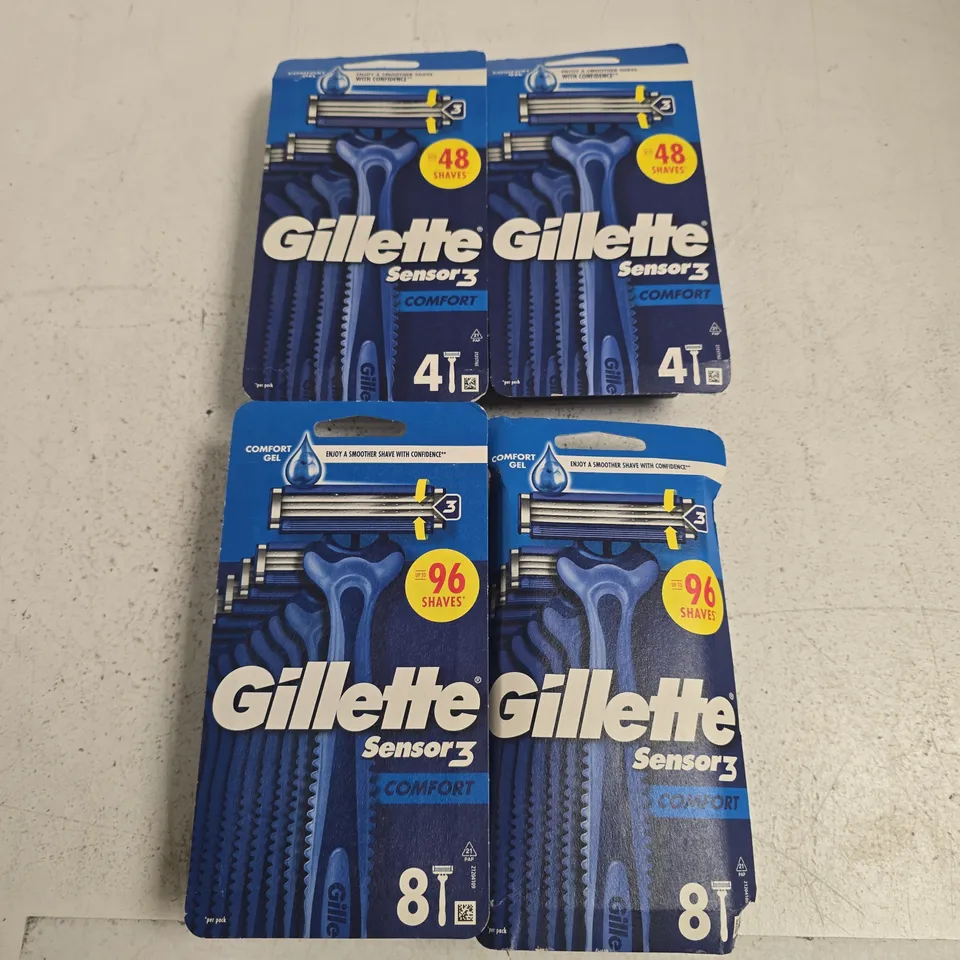 GILLETTE SENSOR3 RAZOR CARTRIDGES – PACK OF 4 BOXES