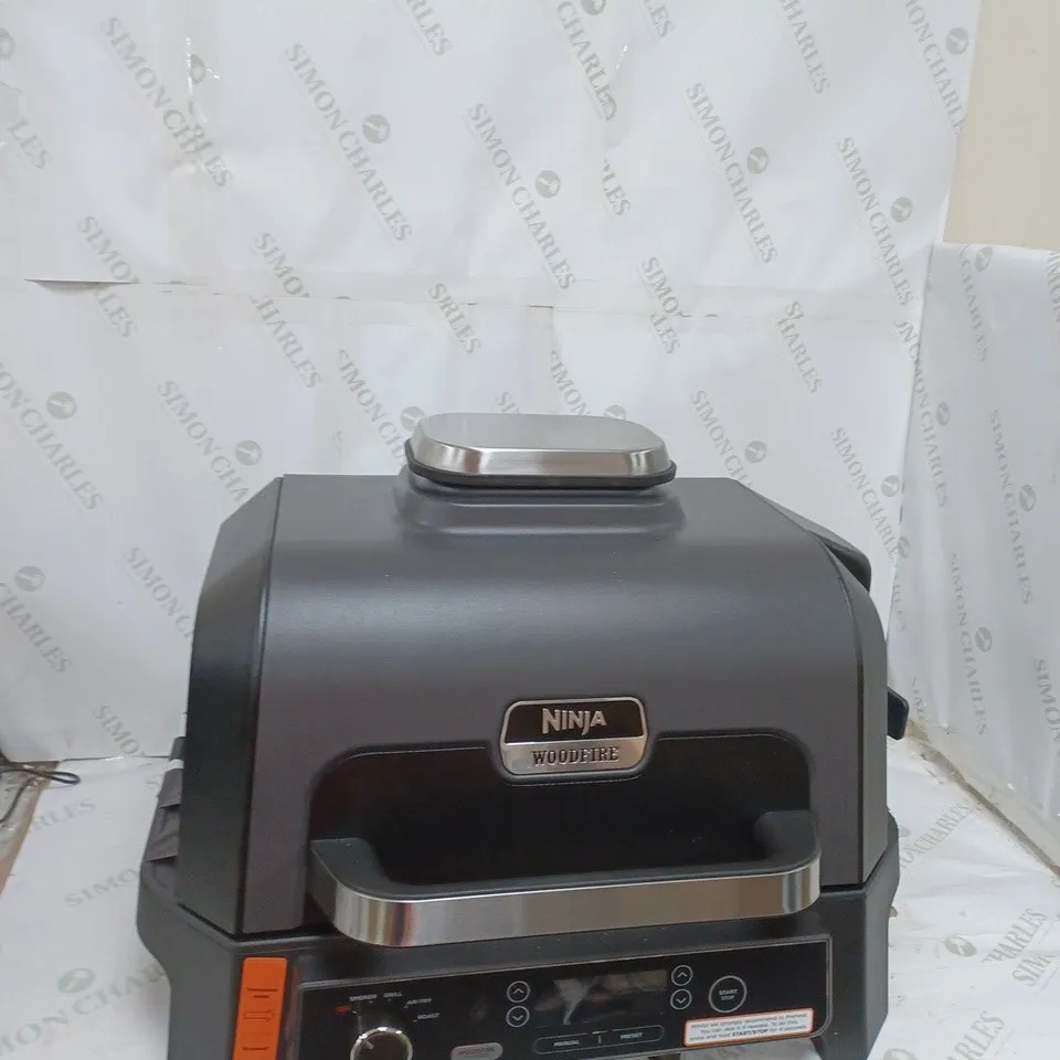 NINJA WOOD FIRE PRO XL ELECTRIC BBQ GRILL,SMART COOK SYSTEM BUILT IN THERMOMETER 