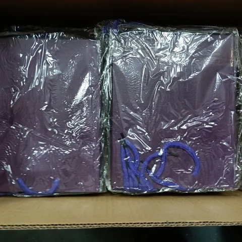 BOX OF APPROX 200 PURPLE PARTY BAGS