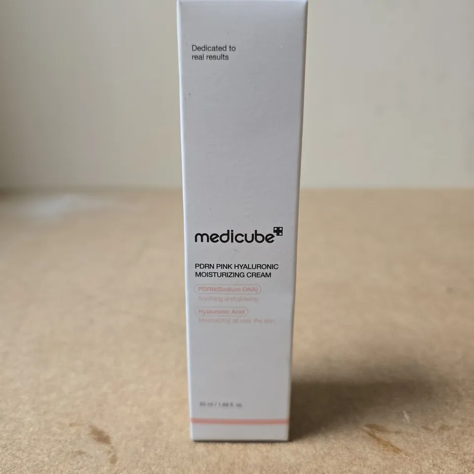 MEDICUBE PDRN PINK HYALURONIC MOISTURIZING CREAM – BOXED AND SEALED 