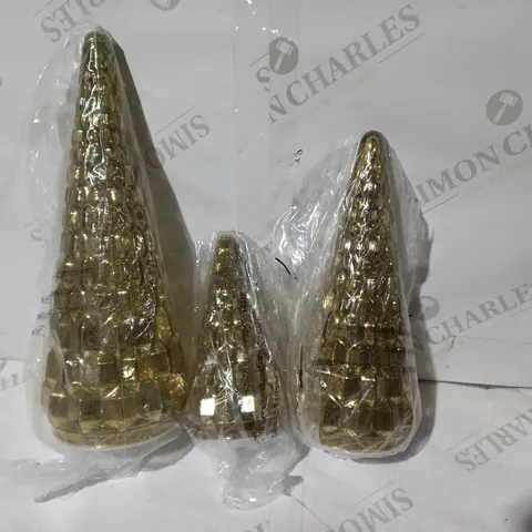 ALISON CORK SET OF MERCURY GLASS TREES