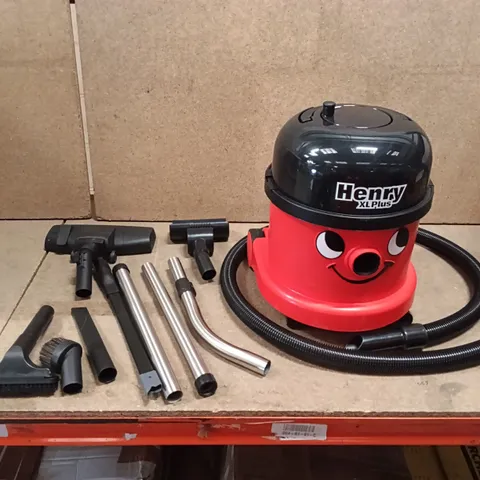BOXED HENRY XL PLUS NUMATIC CYLINDER BAGGED VACUUM CLEANER, HVR 370-11 - RED