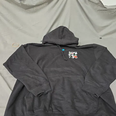 BOYS GET SAD TOO BLACK HOODIE SIZE S 