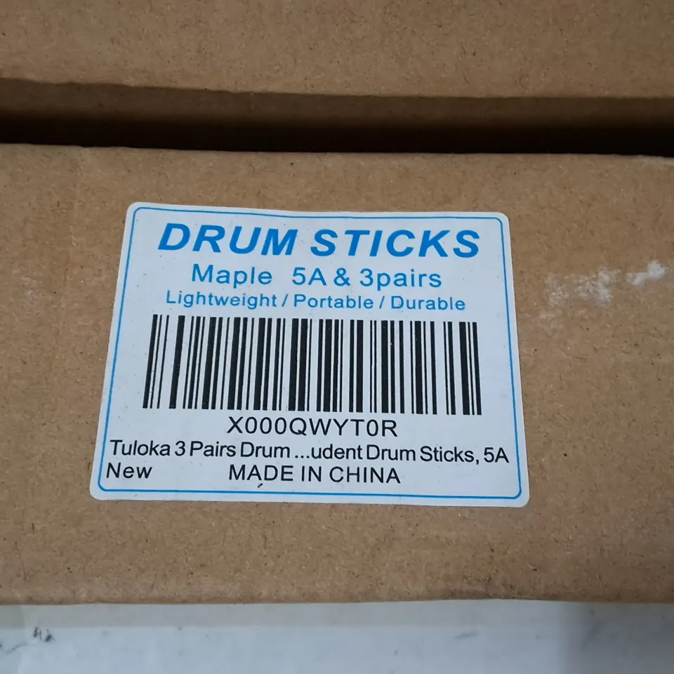 LOT OF 4 3-PACK PAIRS OF MAPLE 5A DRUM STICKS