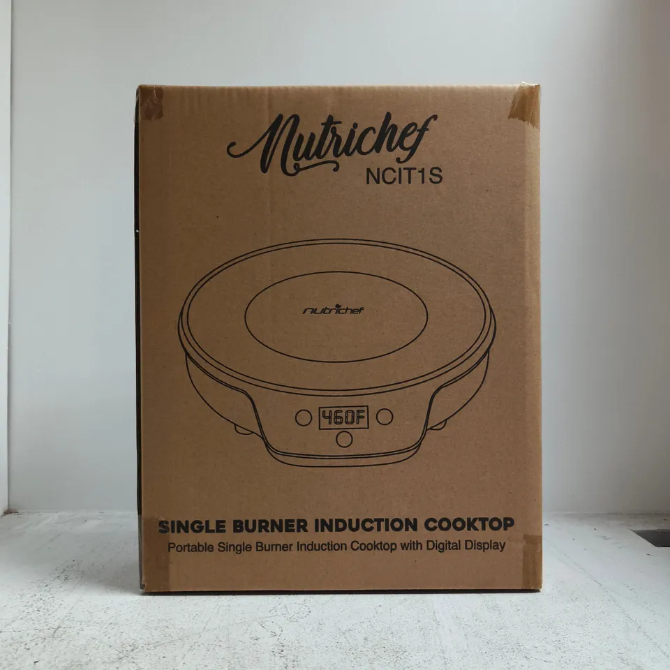 NUTRICHEF NCIT1S SINGLE BURNER INDUCTION COOKTOP – BOXED