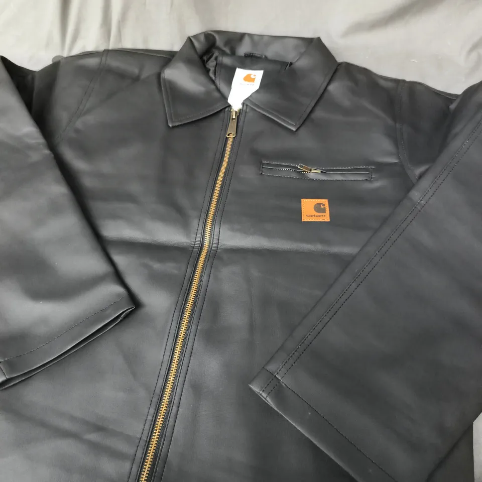 CARHARTT BLACK JACKET WITH ZIP FRONT – SIZE S