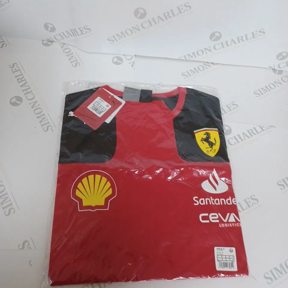 BAGGED SANTANDER FERRARI T-SHIRT SIZE M
