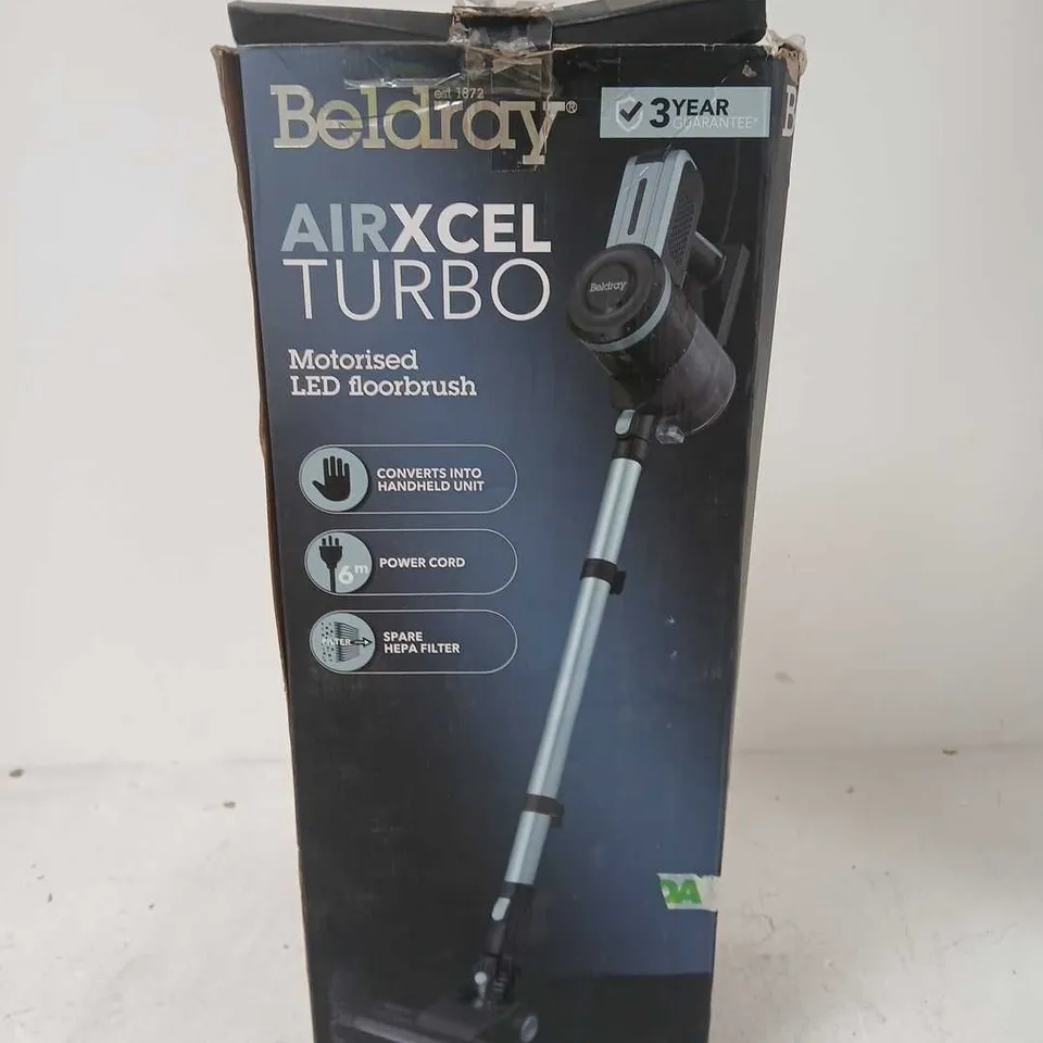 BELDRAY AIRXCEL TURBO MOTORISED LED FLOORBRUSH 