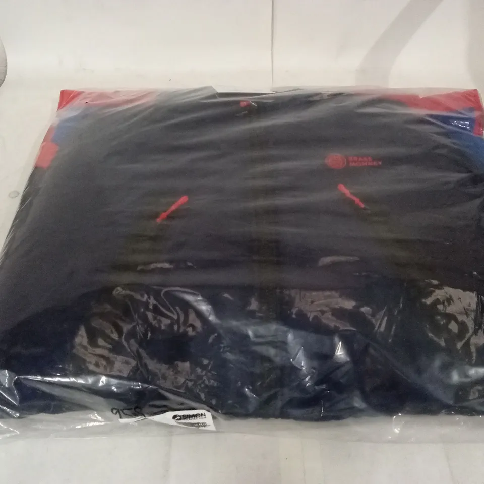 BRAND NEW BAGGED BRASS MONKEY UNISEX DIP COAT BM00050 - NAVY // SIZE: L