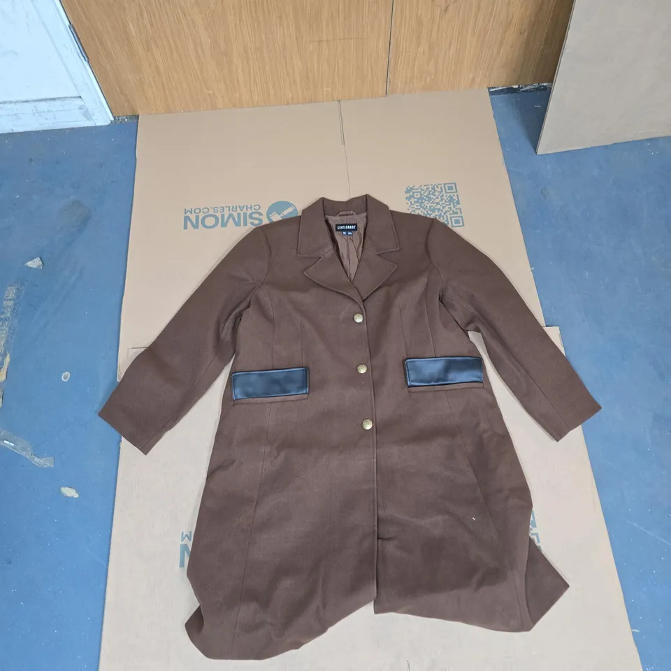CENTIGRADE MEN'S BROWN COAT, 3XL