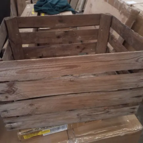 BOXED WOODEN CRATE 