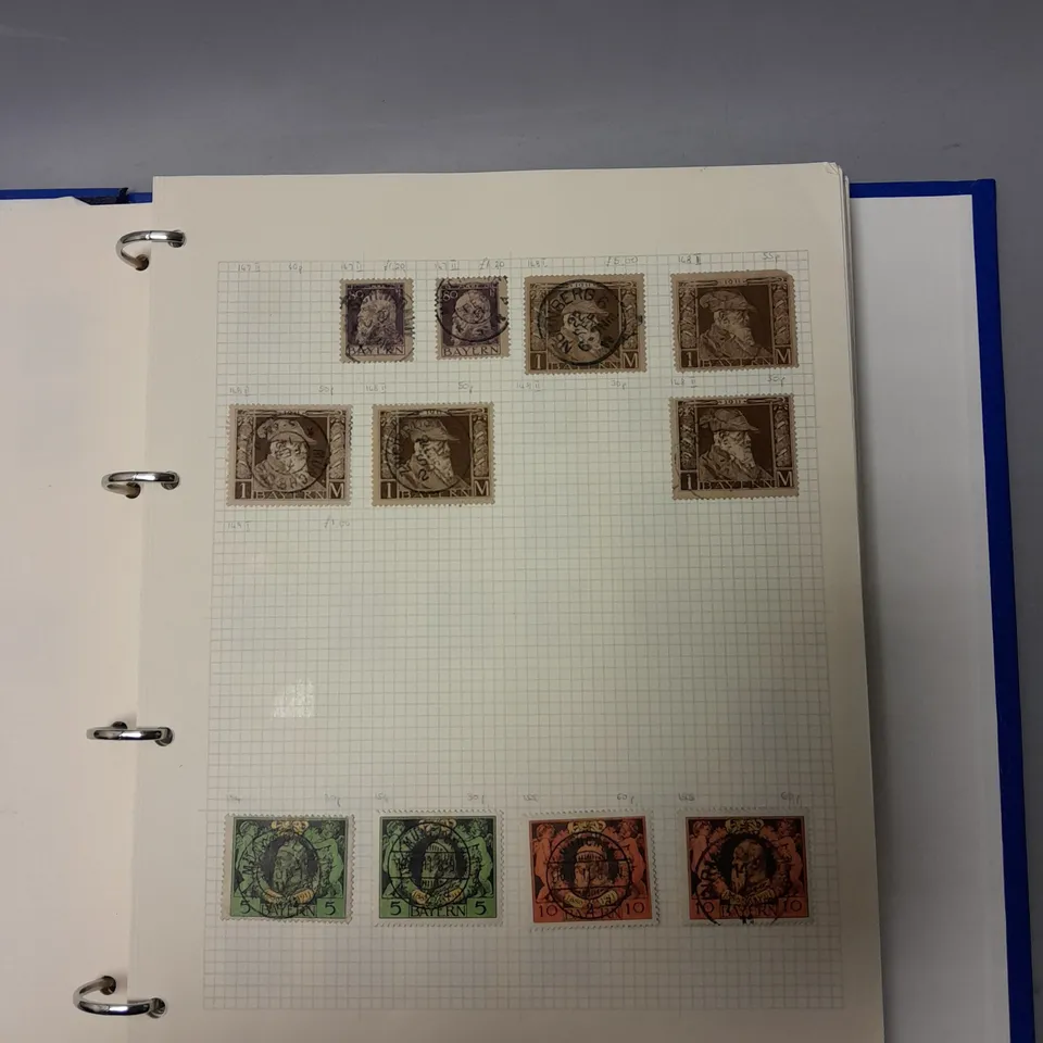 COLLECTORS BOOK OF VARIOUS GERMAN STAMPS FROM VARIOUS YEARS 