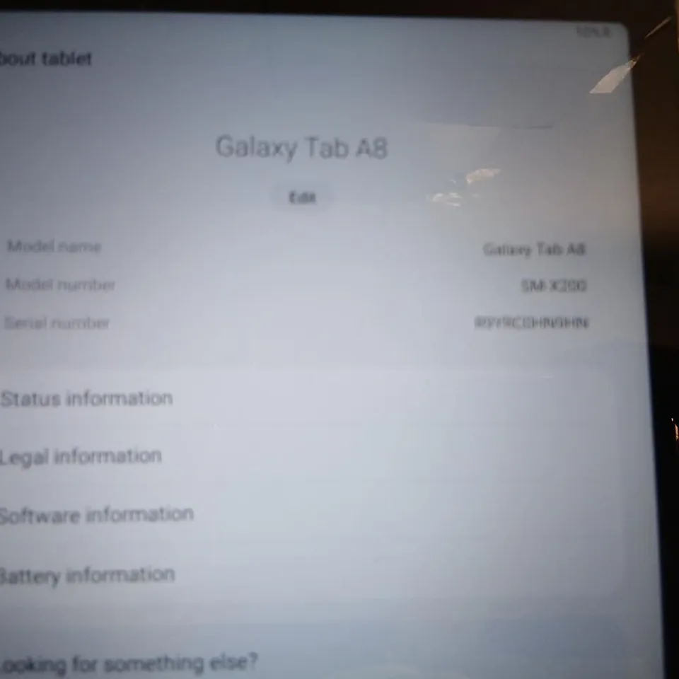 SAMSUNG GALAXY TAB A8 TABLET (SM-X200)