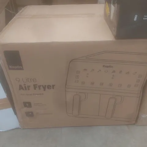 BOXED KEPLIN 9L AIRFRYER WITH DUAL DRAWERS
