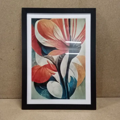 FLOWERS ABSTRACT NO.3 - SINGLE PICTURE FRAME PRINT