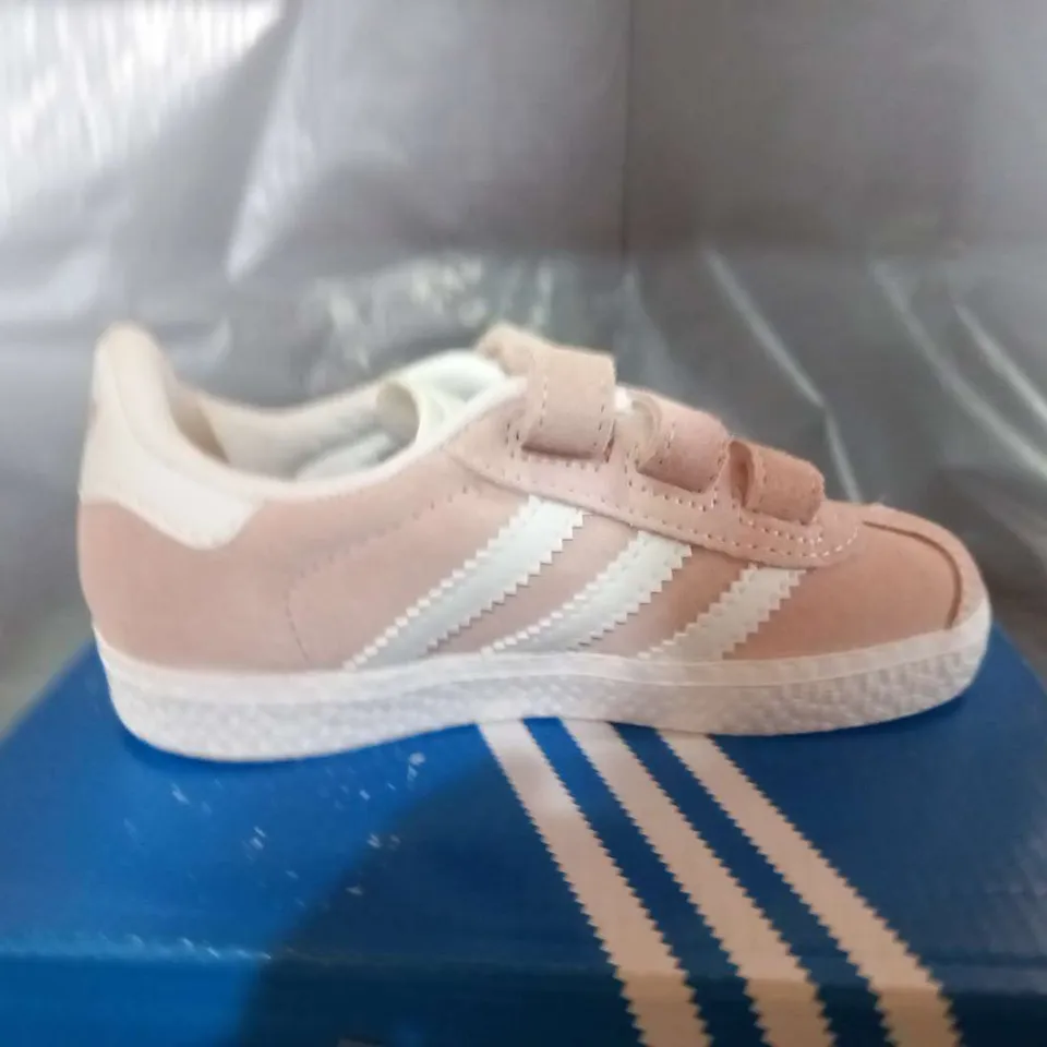 BOXED ADIDAS GAZELLE CF I PALE PINK SUEDE SIZE KIDS 7K