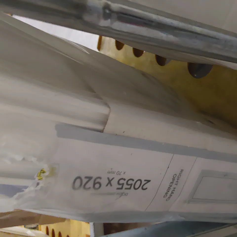 WHITE UPVC NON GLAZE BACK DOOR RH OPENING 2056 × 920