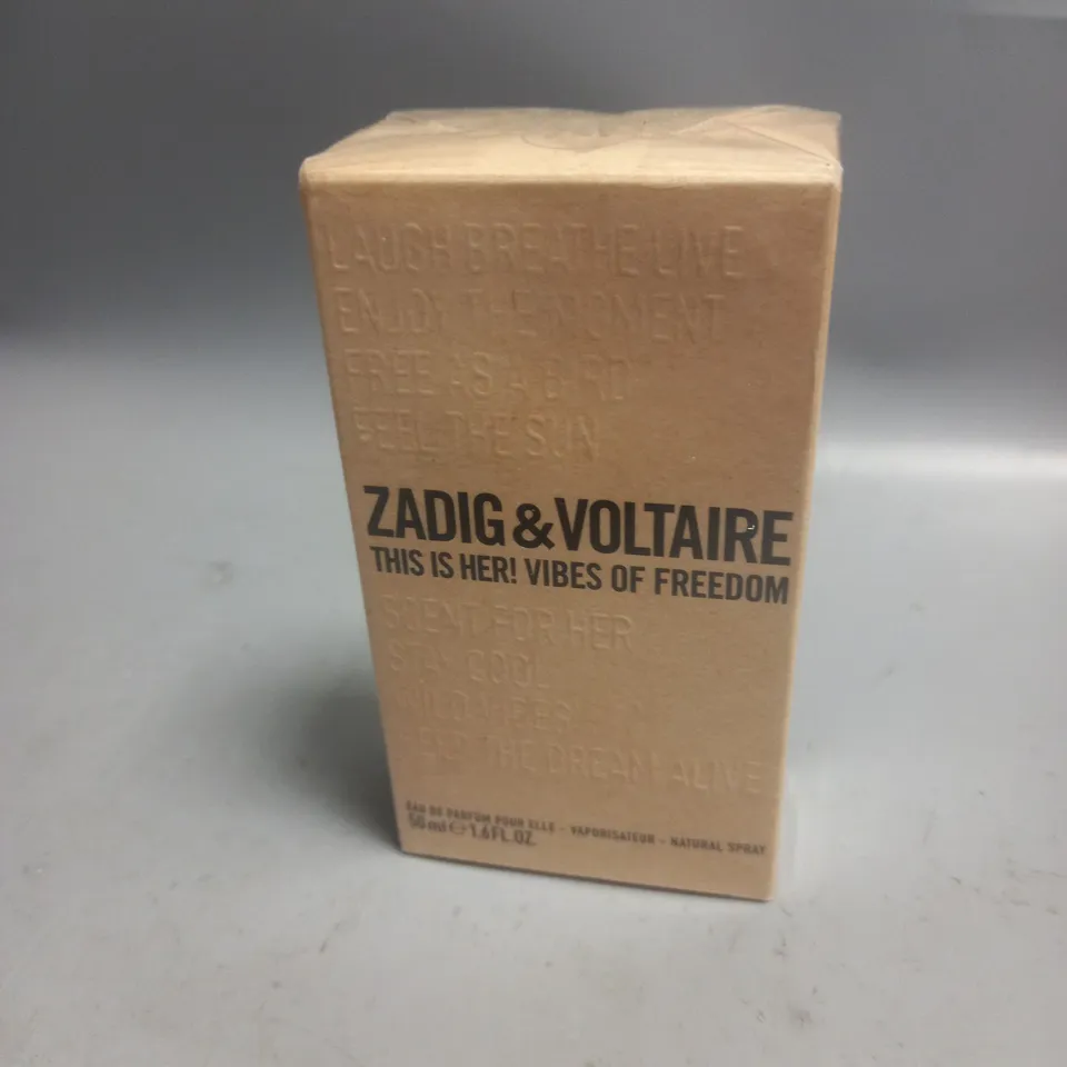 BOXED AND SEALED ZADIQ & VOLTAIRE THIS IS HER! VEAU DE PARFUM 50ML