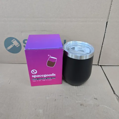 BOXED SPACEGOODS METAL INSULATED QUOTE MUG