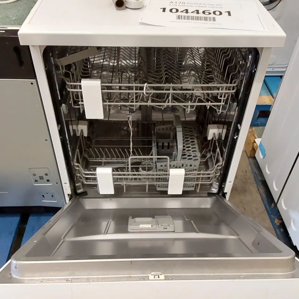 COMFEE' FREESTANDING DISHWASHER FD1435E-W WITH 14 PLACE SETTINGS, FULL SIZE, 44DB, WIDE LED DISPLAY, DELAY START, HALF LOAD FUNCTION, FLEXIBLE RACKS, WHITE