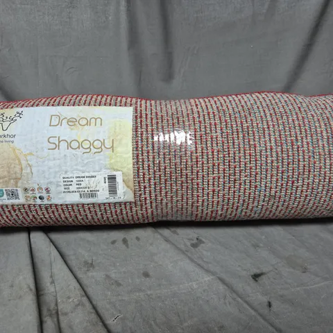 MARKHOR DREAM SHAGGY RUG - RED, 60X220 CM (ROLLED)
