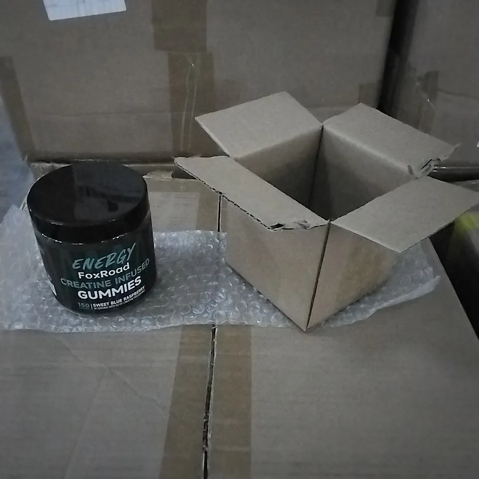 BOXED AND BAGGED ENERGY FOXROAD CREATINE INFUSED GUMMIES 30 PER BOX APPROX - EXPIRY 01/09/2026