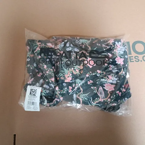 BAGGED REGATTA CATH K SWIMSUIT IN BIRDS BERRIES GREEN - SIZE 14