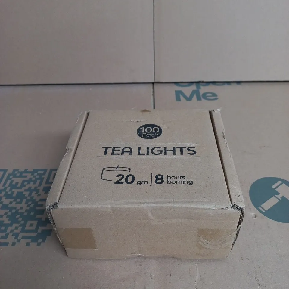 BOX OF APPROX 100 TEA LIGHTS