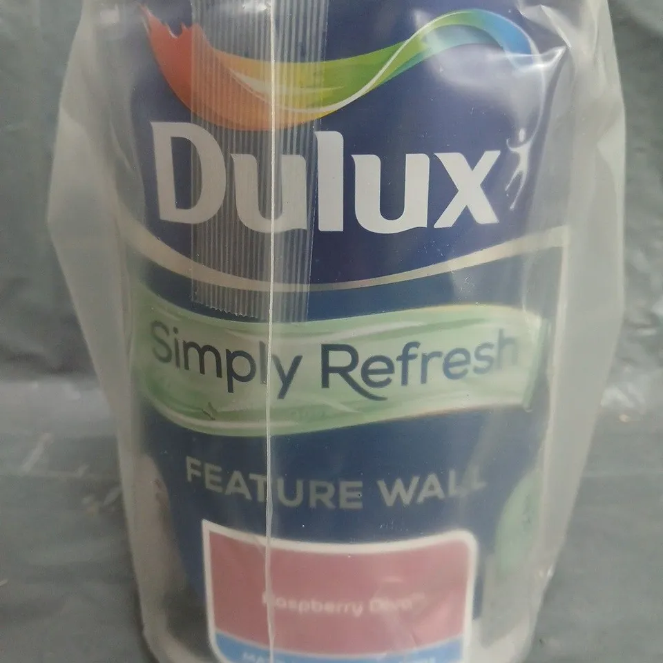 DULUX SIMPLY REFRESH FEATURE WALL PAINT - RASPBERRY DIVA - 1.25L - COLLECTION ONLY