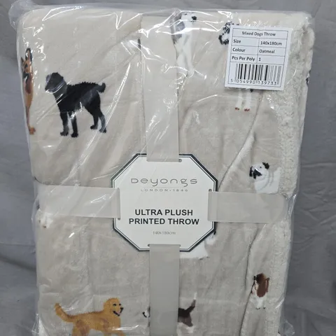 DEYONGS ULTRA PLUSH PRINTED THROW – 140X180CM
