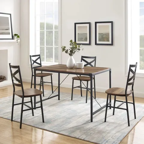 BOXED ARMANDO 4-PERSON DINING SET (1 BOX)/