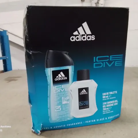 BOXED ADIDAS ICE DIVE 100ML EDT FOR HIM GIFTSET