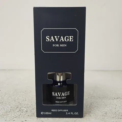 SAVAGE FOR MEN REED DIFFUSER – 100ML (BOXED, BOXED DISPLAY TEXT VISIBLE)