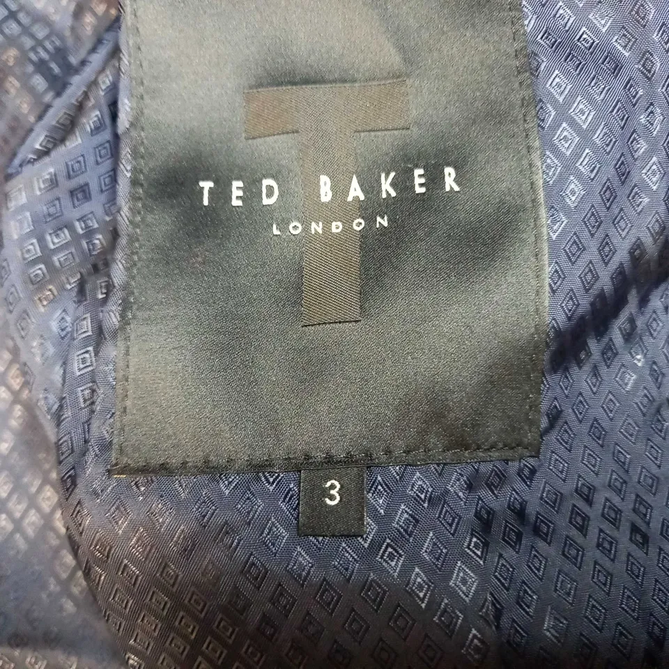 TED BAKER WOOL PEACOAT - BLACK SIZE 3