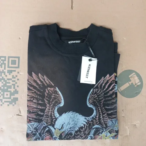KIDWEST LONG SLEEVE TOP IN BLACK SIZE SMALL