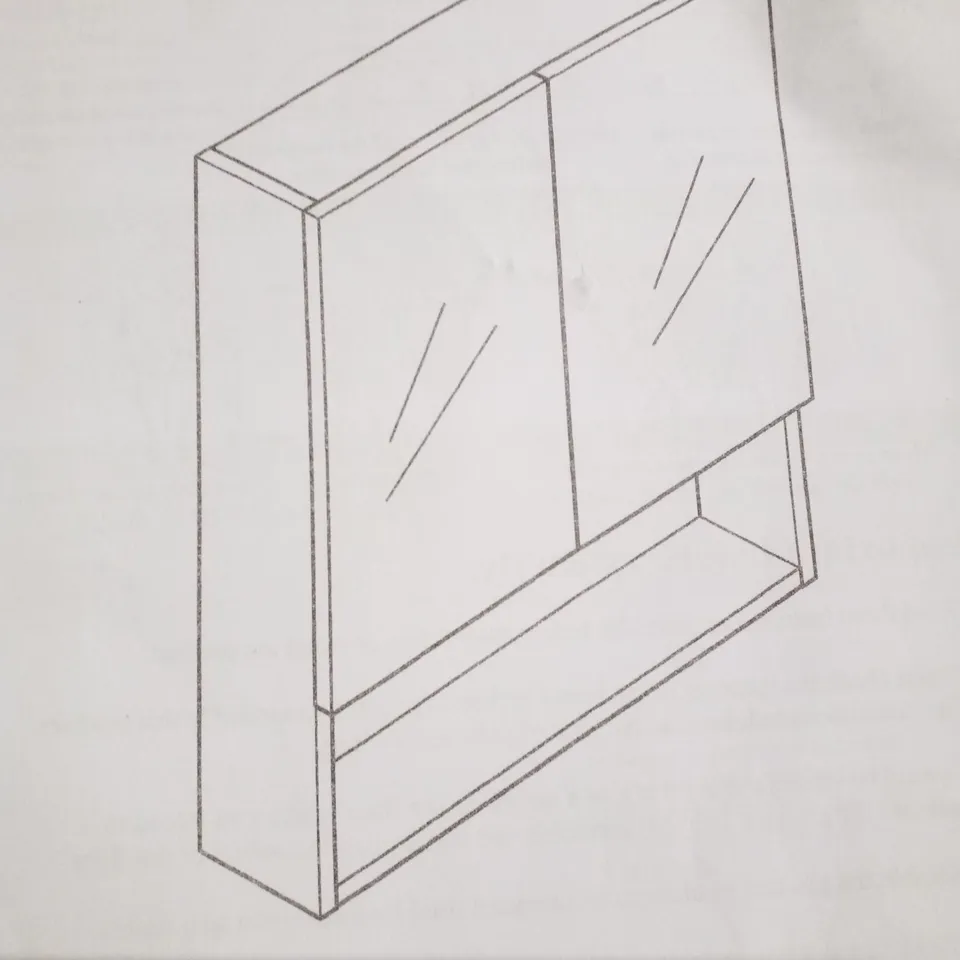 BOXED BATHROOM CABINET - WHITE