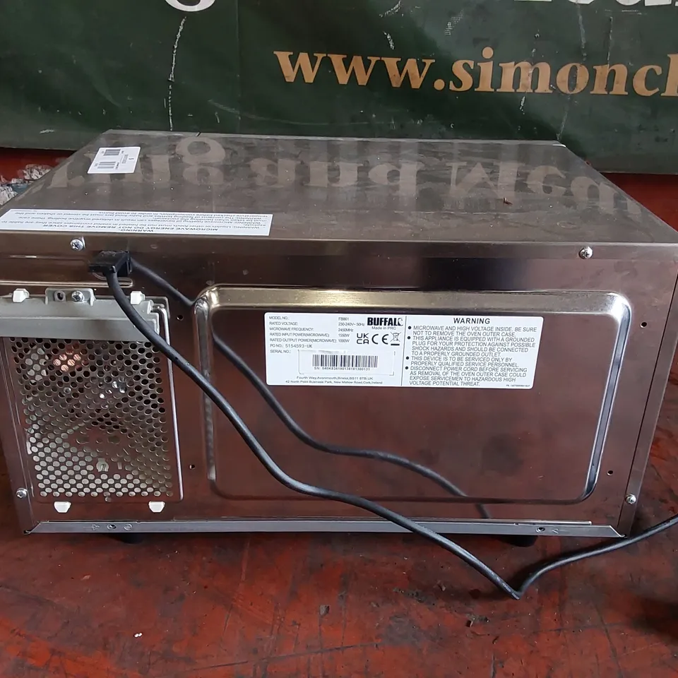 BUFFALO MANUAL COMMERCIAL MICROWAVE OVEN 25LTR 1000W
