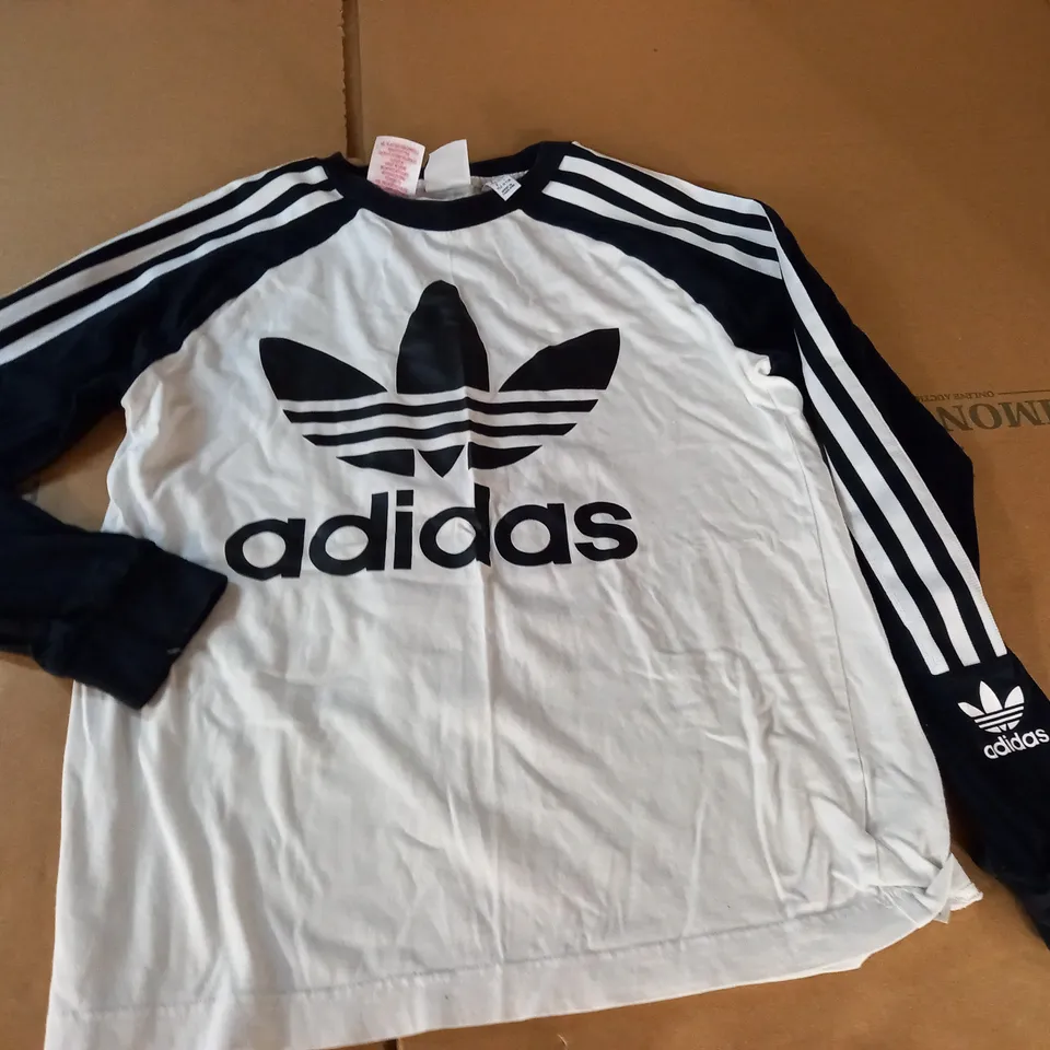 ADIDAS LONG SLEEVE T-SHIRT - 11/12 YRS
