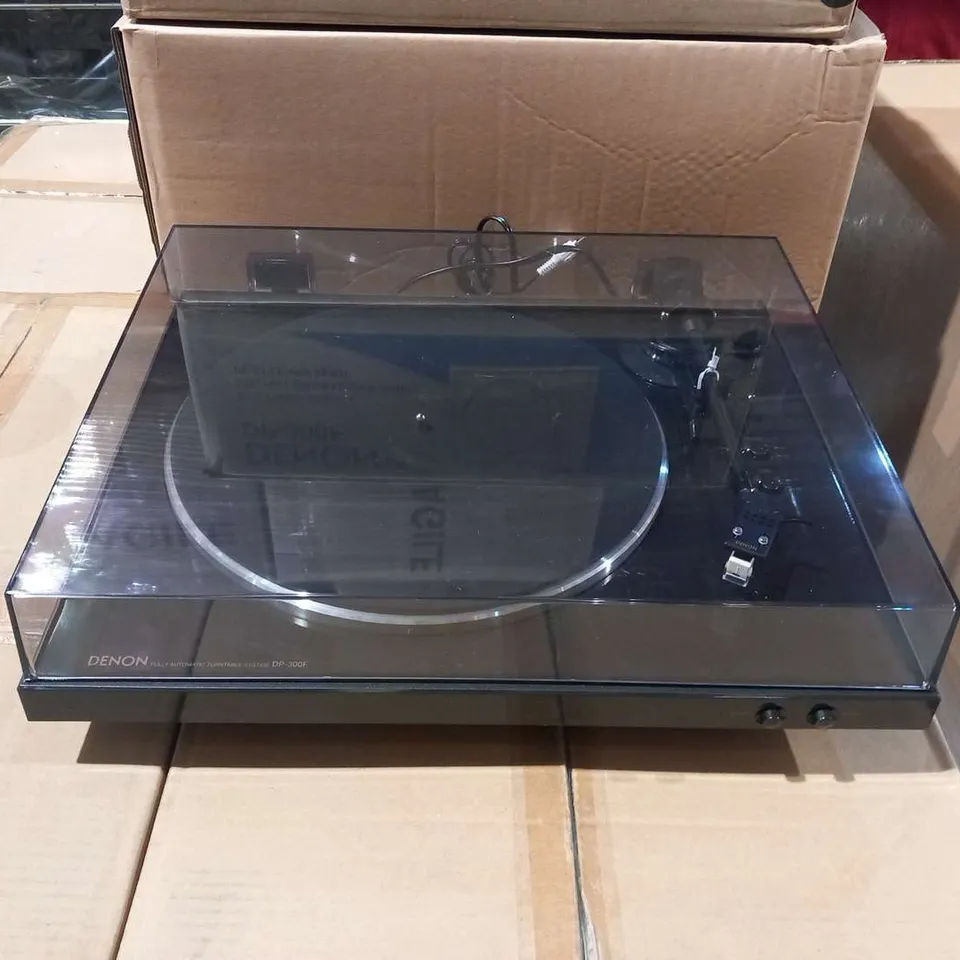 DENON DP300 BLACK  HIFI TURNTABLE