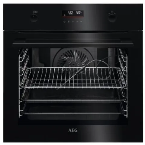 AEG STEAMBAKE BUILT IN ELECTRIC SINGLE OVEN - BLACK - A+ RATED Model BPK556260B