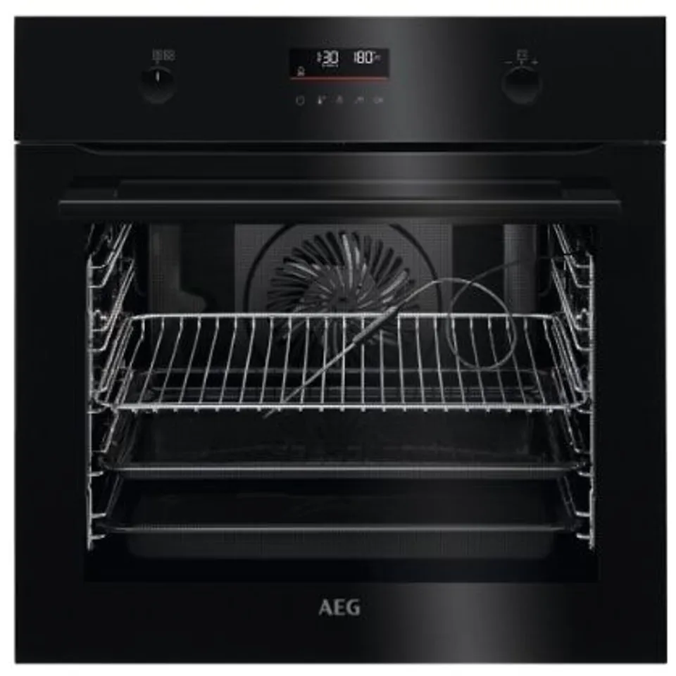 AEG STEAMBAKE BUILT IN ELECTRIC SINGLE OVEN - BLACK - A+ RATED Model BPK556260B RRP £792