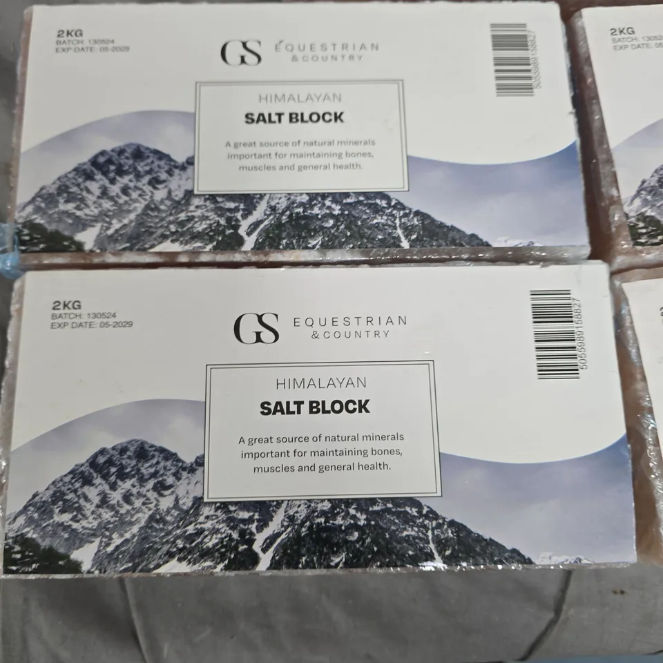 GS HIMALAYAN SALT BLOCK 2KG – PACK OF 5 (EQUESTRIAN & COUNTRY)